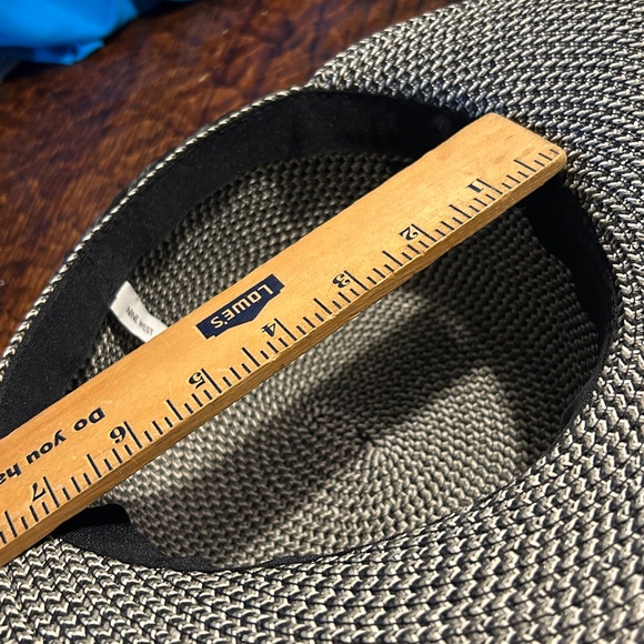 Nine West woven hat, NWOT, one size black gray - Picture 8 of 11